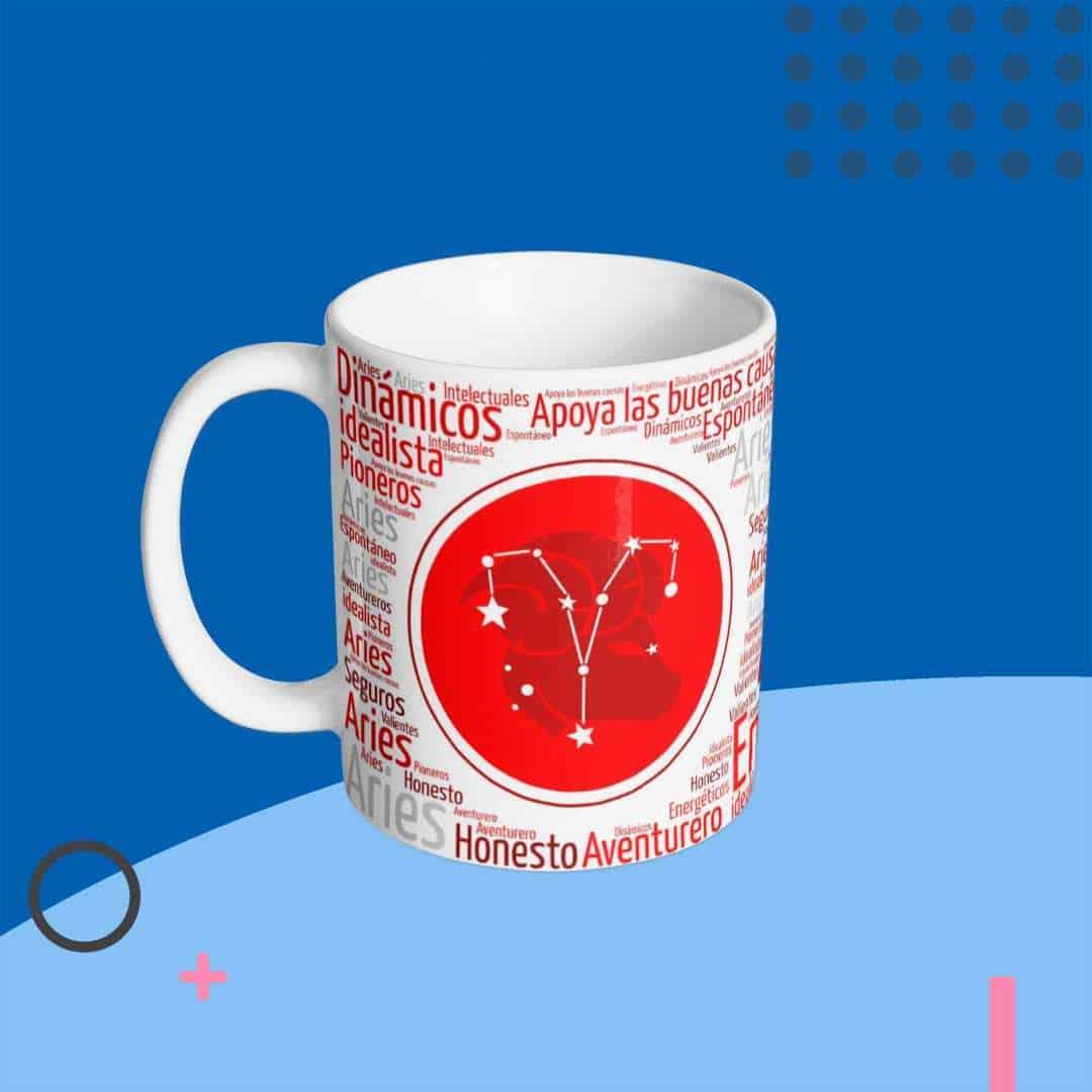 taza con frase Taza Aries