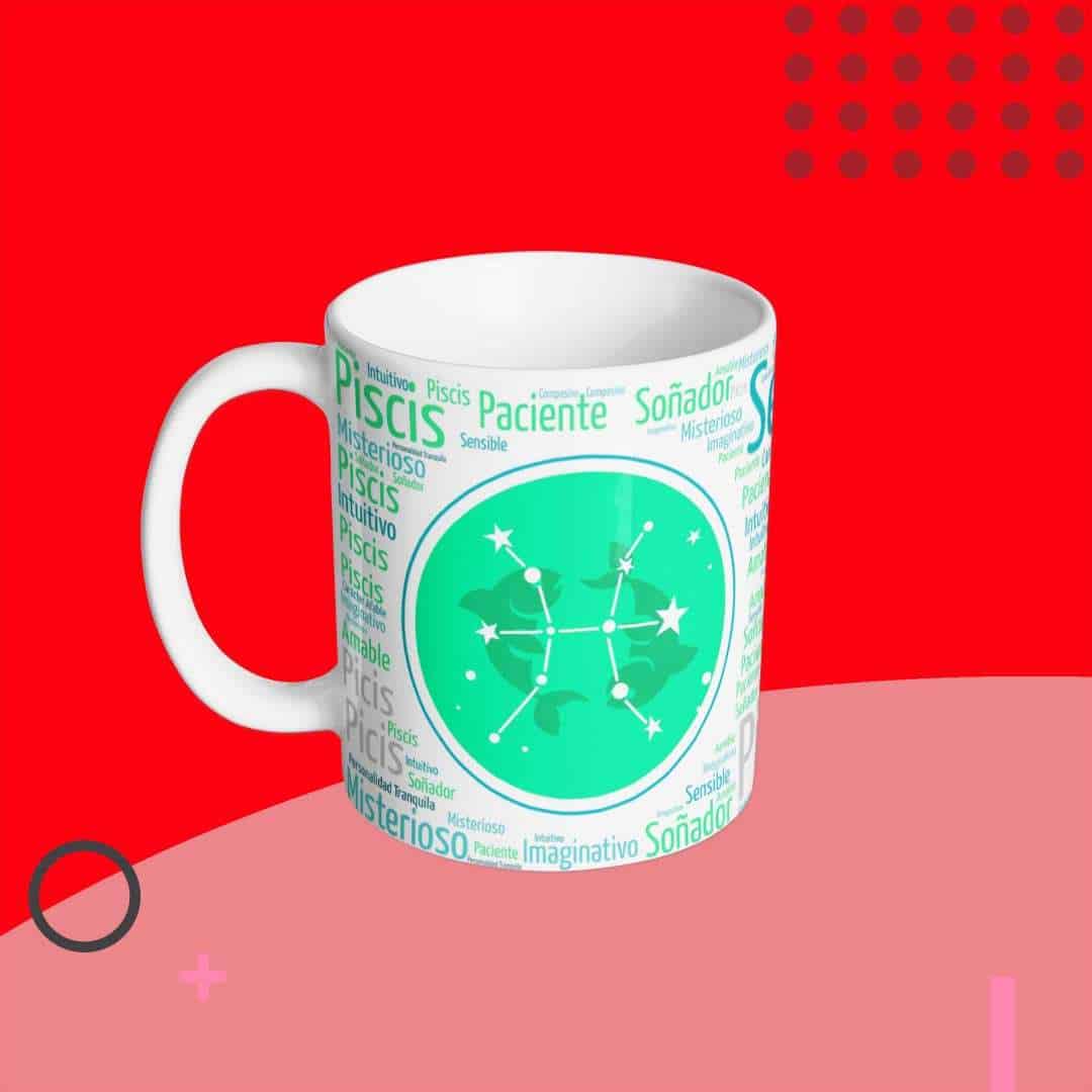 taza con frase Taza Piscis